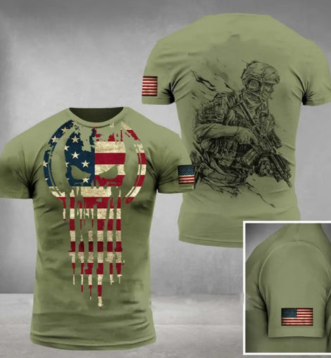 Military Printed 3dT-Shirt